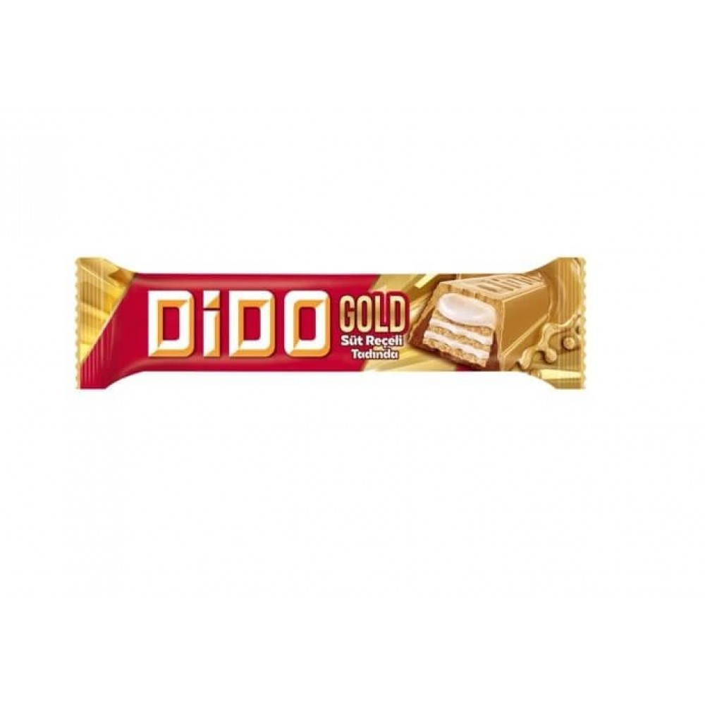 Ülker Dido Gold Süt Reçeli Tadında Çikolatalı Gofret 36 G