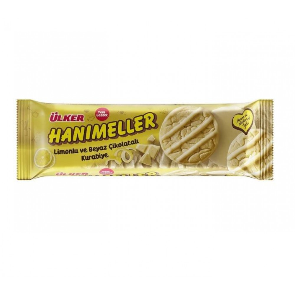 Ülker Hanimeller Limonlu Ve Beyaz Çikolatali Kuarabiye 138 Gr 