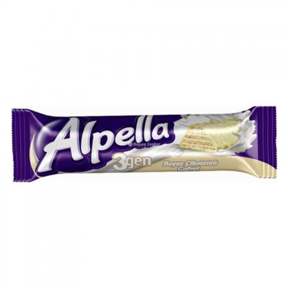 Ülker Alpella 3 Gen Beyaz Çikolata Kaplama 28 Gr 