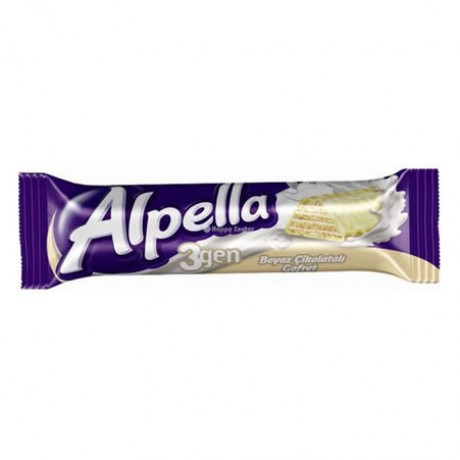 Ülker Alpella 3 Gen Beyaz Çikolata Kaplama 28 Gr 