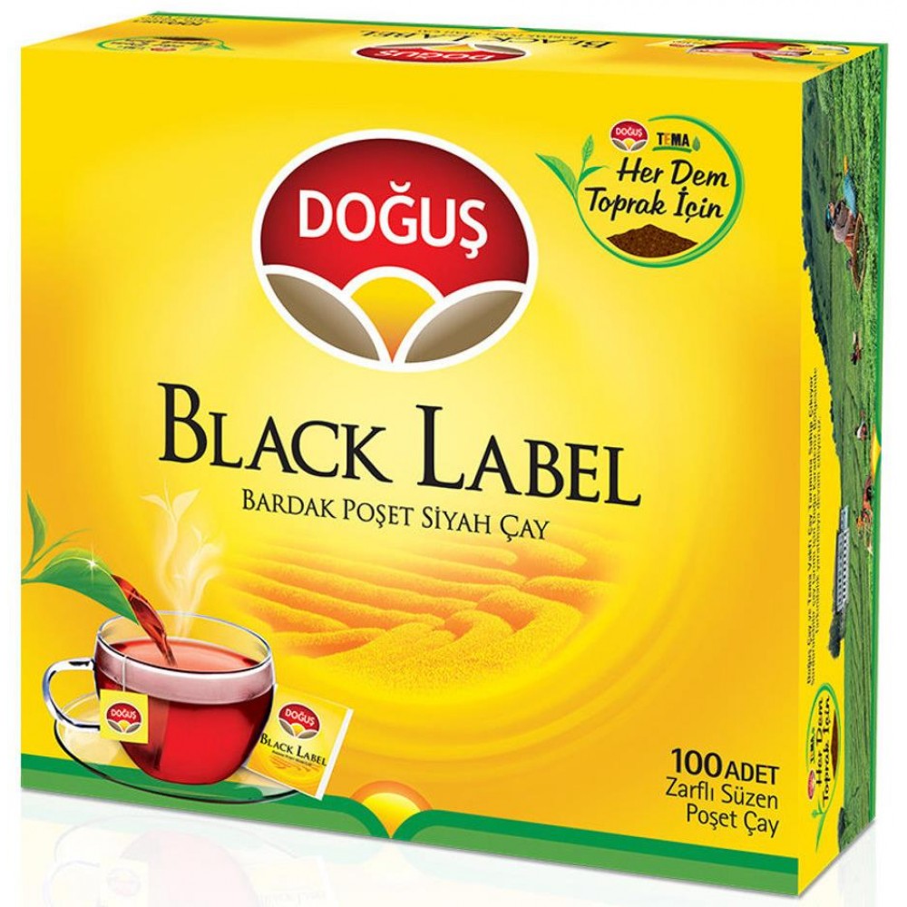 Doğuş Black Label Bardak Poşet Çay 100 Adet