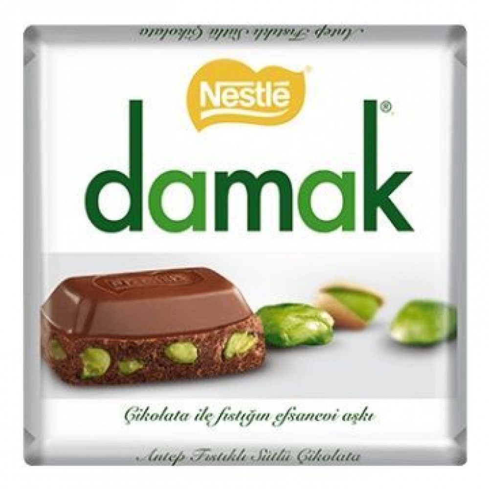 Nestle Damak Fistikli Kare Çikolata 60 Gr