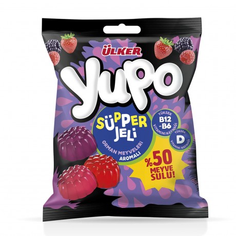 Ülker Yupo Süpper Jeli Orman Meyveli 64 Gr X12 Adt