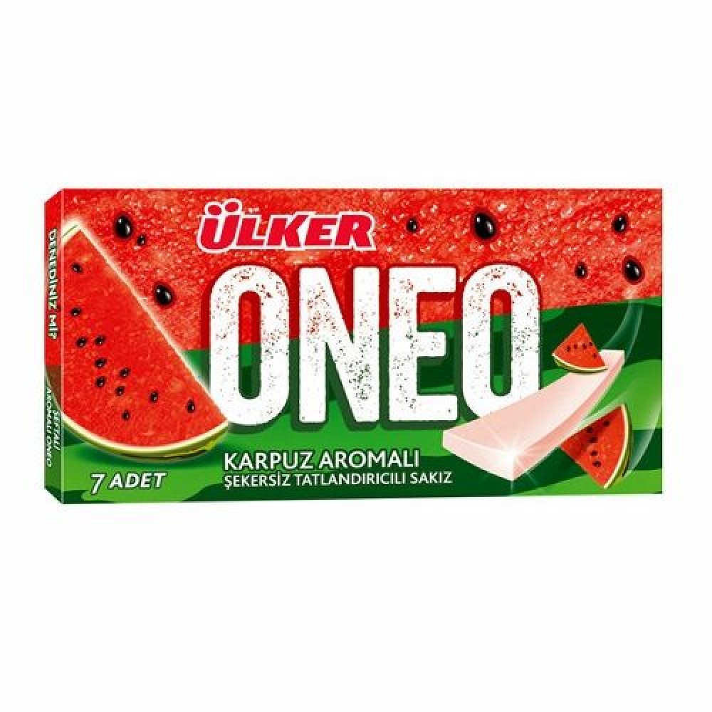 Ülker Oneo Karpuz Aromali Zarf Sakiz 14 Gr 