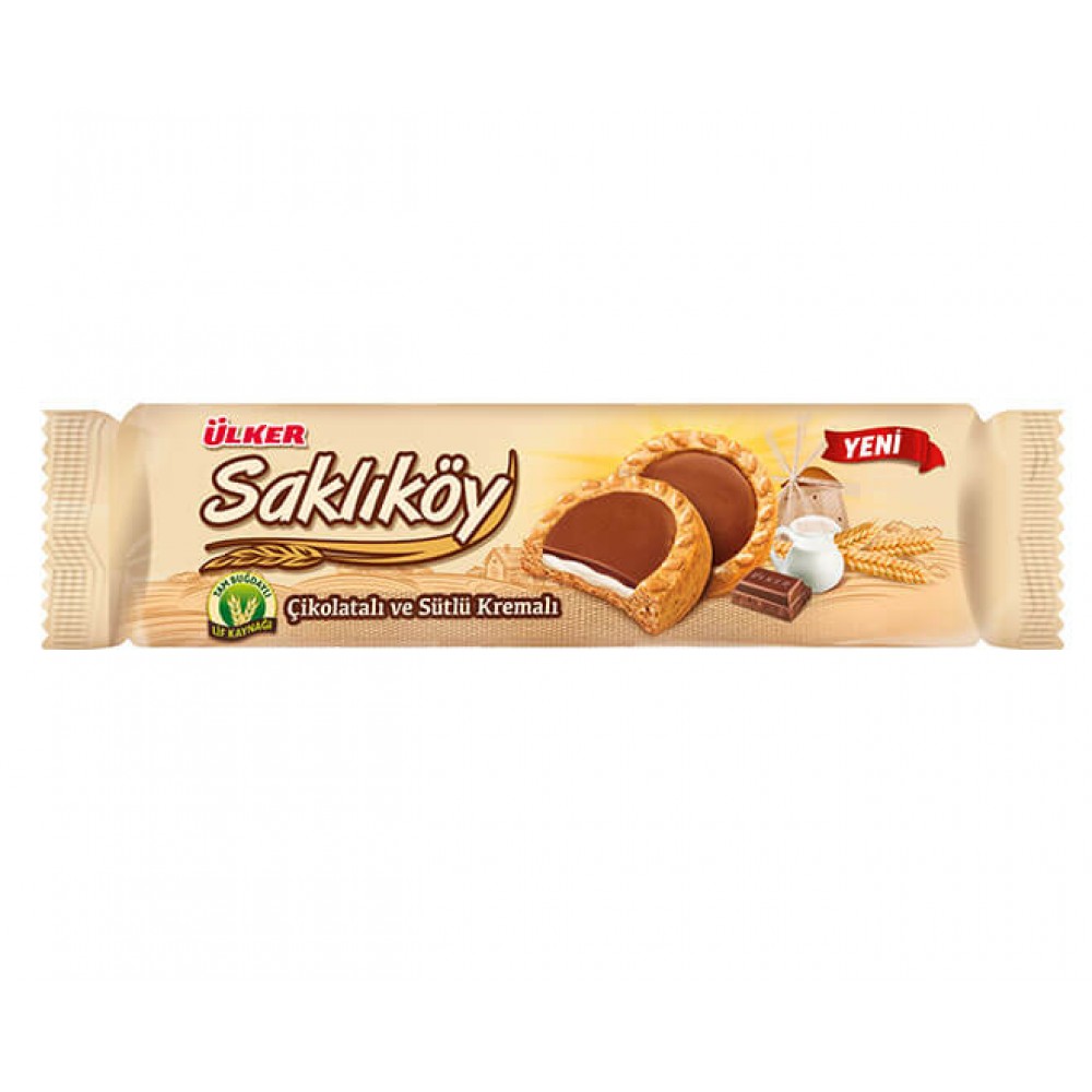 Ülker Sakliköy Sütlü Çik. Ve Sütlü Kremali 100Gr 