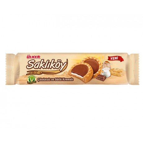 Ülker Sakliköy Sütlü Çik. Ve Sütlü Kremali 100Gr 